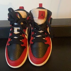 Nike Jordan’s ones red black and white size 13C